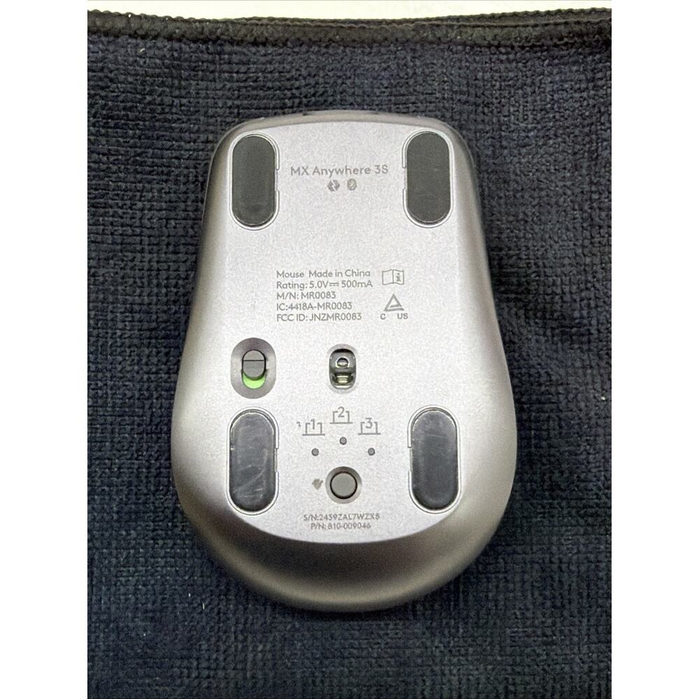 Logitech MX ANYWHERE 3S Wireless Mouse - Graphite Bluetooth Compact PC MAC IOS - Picture 6 of 8